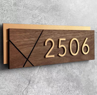 Panneau d'adresse de maison rétroéclairé LED 3D lumineux avec numéro de porte pour usage résidentiel