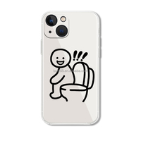 Coque de téléphone portable en TPU motif dessin animé mignon et amusant pour iPhone 17
