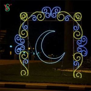 Luz LED con motivo de cuerda de Ramadán para decoración de calle, decoración de luna y estrella - Product Image 5