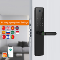 Tuya App Smart Life Video Intercom Cerradura de puerta inteligente con reconocimiento de huellas dactilares Contraseña Clave Aplicación Desbloqueo