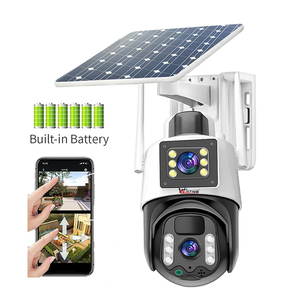 Cámara de Vigilancia PTZ Wistino de 6MP con Doble Lente, Visión Nocturna en Color, Detección PIR, Audio, Energía Solar, <span class=keywords><strong>SIM</strong></span> 4G - Product Image 1