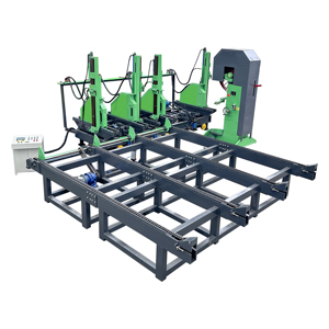 Scierie à bande verticale industrielle avec chariot porte-bûches pour le traitement du bois de grand diamètre - Product Image 1