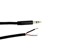 Câble auxiliaire stéréo 3,5 mm avec boîtier métallique fin de 6,5 mm