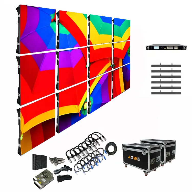 Layar Dinding Led Video Kinerja Tinggi P2.5 P3 P4 P5 P6 Layar Display Led Luar Ruangan Dalam Ruangan