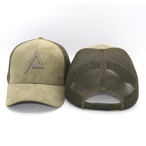 Casquette de baseball en maille à visière incurvée en daim personnalisée OEM, imperméable, pour papa golfeur, faible MOQ, Vietnam, 6 panneaux, chapeau adulte - Product Image 1