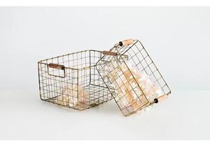 YILIN Boîte de rangement en bambou GL-1416PC en fer forgé Forme rectangulaire Construction durable Logo couleur personnalisé Conception multifonction - Product Image 2