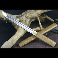 Épées artisanales Longquan en bois d'aile de poulet de haute qualité, manche de 51 cm, style simple, Wakizashi, cadeau pour garçon, artisanat d'autodéfense