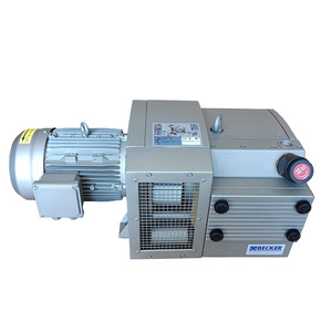 Bomba de vacío de paletas rotativas sin aceite Becker KVT3.60, motor eléctrico de 3 HP, 230/400V, conexión de brida, descarga de 1 pulgada - Product Image 4