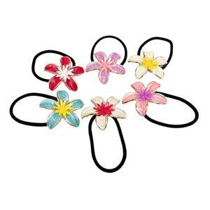 Nuevas Horquillas para el Cabello con Flores de Plumeria Estilo Boho, Románticas Horquillas con Flores Esmaltadas, Elegantes Accesorios para el Cabello para Mujer, para Vacaciones de Verano - Product Image 3