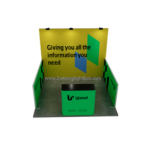 Soporte de exhibición de mostrador de aluminio personalizado Tianlang3X3M con stand de exposición para ferias comerciales eficientes - Product Image 2