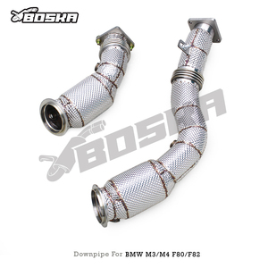 BOKSA Exhaust Downpipe for BMW M3/M4 F80/F82 S55 3.0T 2014-2019 Stainless Steel Pipe High Flow with 100/200/300/400 <b>Catalyst</b> - Product Image 3