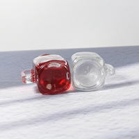 Usine Vente Chaude 35ml Portable Jus Vin Bière Vodka Café Bouteille Mini Mason Jar Avec Poignée et Couvercle À Vis