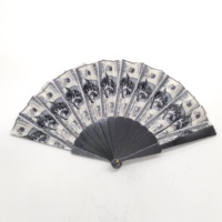 BSBH Kühlender Sommer-Handventilator aus Kunststoff, faltbar, bedruckt, Werbe-Handfächer mit Logo