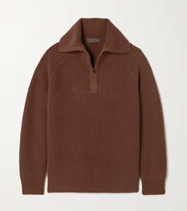 ชุดเสื้อถักซิป1/4สำหรับผู้หญิง2ชิ้นเข้าคู่กันชุดเสื้อสเวตเตอร์ถักซิปรูดครึ่ง1/4สำหรับผู้หญิง - Product Image 3