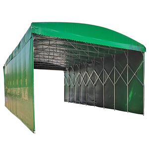 Tentes pliantes mobiles et fixes pour ombrage de <span class=keywords><strong>voiture</strong></span> extérieur et <span class=keywords><strong>garage</strong></span> automobile avec toile en PVC anti-rayures et ignifuge, structure en acier galvanisé - Product Image 2