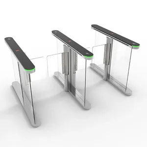 Porte battante automatique haute vitesse avec contrôle d'accès par RFID, code QR et reconnaissance faciale pour système de tourniquet - Product Image 1