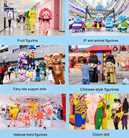 Costume de mascotte gaufrée personnalisé OEM, tenue de personnage alimentaire en peluche pour la publicité des restaurants, les défilés et les spectacles