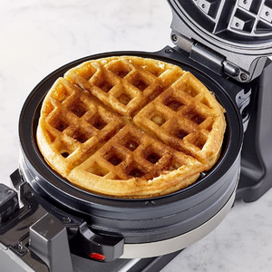 Nuova Piastra Elettrica Rotante per <span class=keywords><strong>Waffle</strong></span> Belgi Doppi in Acciaio Inox 1400W con Logo Personalizzato per Uso Domestico 2023 - Product Image 2