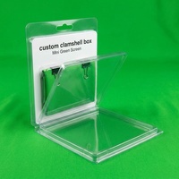 Boîte d'emballage blister personnalisée avec carte de support en PET transparent, emballage en coquille pour l'électronique grand public, microphone cravate