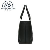 Sac fourre-tout décontracté de luxe en cuir véritable avec logo personnalisé, protection RFID, grande capacité, portable, à deux poignées, modèle Yanzhi