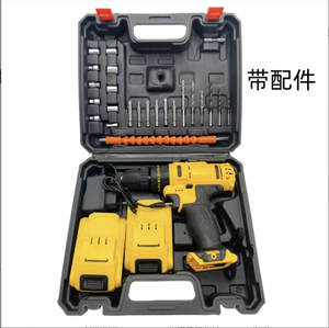 21V Cordless Brushless Multifunctional Variable Speed Keyless Chuck Impact <b>Drill</b> Set with 2.6AH Battery OEM ODM - Product Image 4