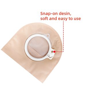 Bolsa de Estoma Drenável de Dois Peças para Cuidados com Colostomia, Consumíveis Médicos Descartáveis de Fábrica - Product Image 5