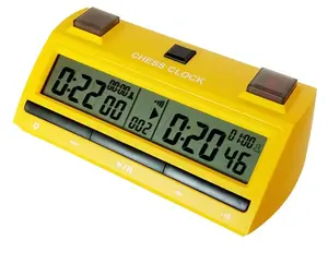 Professional Multi-function Yellow Chess Timer with Alarm Function for Chess & Board Games Chess Clock