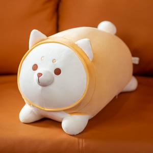 Simpatico giapponese grasso casa gatto stoffa giocattolo morbido e carino cucciolo di cane che dorme adorabile volpe Spandex cuscino di peluche per bambini - Product Image 2