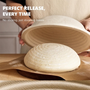 Juego <span class=keywords><strong>de</strong></span> 2 cestas <span class=keywords><strong>de</strong></span> fermentación <span class=keywords><strong>de</strong></span> pan <span class=keywords><strong>de</strong></span> <span class=keywords><strong>pulpa</strong></span> <span class=keywords><strong>de</strong></span> <span class=keywords><strong>madera</strong></span>, redondas <span class=keywords><strong>de</strong></span> 9 pulgadas, <span class=keywords><strong>de</strong></span> 2.2 lb, para masa madre, con forro, antiadherentes, para masa - Product Image 5