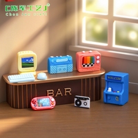 Téléviseur rétro micro-paysager, console de jeux, chambre d'enfant, articles décoratifs DIY, accessoires suspendus, mini ornements de bureau