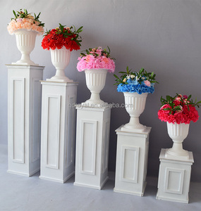 Columna Romana Decorativa para Jardín, Estilo Romántico, Color Blanco, Soporte para <span class=keywords><strong>Flores</strong></span> <span class=keywords><strong>de</strong></span> PVC, para Bodas, Venta al por Mayor <span class=keywords><strong>de</strong></span> Fábrica - Product Image 2