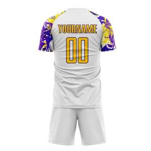 Conjunto de Uniforme de Fútbol Ligero y Transpirable, Camisetas y Pantalones Cortos con Logotipo Personalizado, 100% Poliéster, Alta Calidad, Mejor Precio - Product Image 3