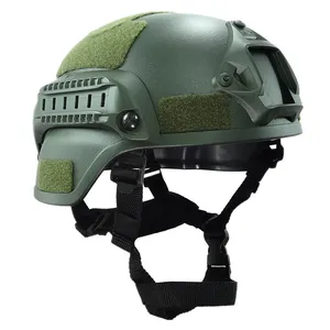 헬멧 새로운 레일 Suppliers-조정 가능한 전술 헬멧 Airsoft 기어 페인트 볼 헤드 프로텍터 나이트 비전 스포츠 카메라 마운트