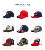 Gorra de Béisbol Ajustable de Tela con Bordado de Logotipo Personalizado, Souvenir Turístico de Dinamarca