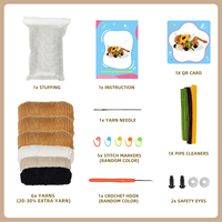Kit de Bricolage au Crochet Vache des Highlands Allongée avec Tournesol, Motif Animal de Dessin Animé Mignon, Fait Main, Ornement de Bureau, Décoration Suspendue, Cadeau, Vente en Gros