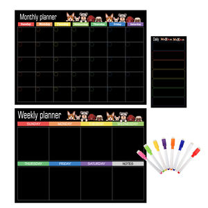 Pizarra Magnética Suave para Refrigerador, Planificador Semanal y Mensual, Calendario Magnético, Juego de Pizarra Blanca con Logotipo Personalizado - Product Image 1