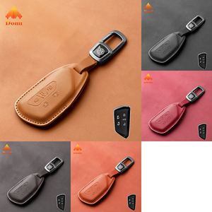 Funda de Cuero para Llaves de Coche DM para Volkswagen VW Golf 8 MK8 ID.3 ID.4 para Skoda Octavia A8 Seat <span class=keywords><strong>Cupra</strong></span> Formentor <span class=keywords><strong>Leon</strong></span> MK4 Tarraco 2020 - Product Image 2