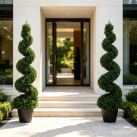 Arbre artificiel en buis en spirale, plante verte torsadée en pot pour la décoration intérieure et extérieure, hôtels, villas, centres commerciaux, aménagement paysager