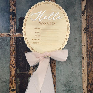 BOGE, letrero de anuncio de nacimiento de Bebé, tablero de bienvenida de madera <span class=keywords><strong>para</strong></span> recién nacido, tarjeta de hito <span class=keywords><strong>para</strong></span> cumpleaños, Baby Shower, recuerdo de foto - Product Image 3