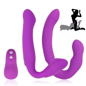 Inalámbrico lesbiana doble penetración tetas grandes vibrador Dual para la masturbación DE LA MUJER - Product Image 1