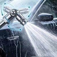 Lance de pulvérisation réglable en acier inoxydable, pulvérisateur rotatif à 0-180 degrés, buse de pulvérisation haute pression pour lavage de voiture