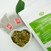 Tisane de Graviola Chinaherbs, feuilles d'herbes séchées en sachet, thé santé, biologique, végétalien