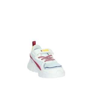 Puma Kids Sneakers Chaussures de sport en maille blanches, rouges et bleues pour garçons et filles - Product Image 5