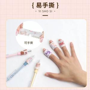 Bandage pour doigts imprimé dessin animé, 2.5cm x 2m, adhésif acrylique, protection auto-adhésive pour équipement de fitness, usage général - Product Image 4