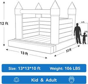 กระบวนการจัดส่งแบบเร่งด่วน บ้านบอลเกรดเชิงพาณิชย์ทรงโดมขนาด 10 ฟุต บ้านลมเป่าลมสำหรับเด็กเล่น - Product Image 6