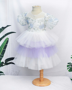 Việt Nam Nhà Sản Xuất Của Odm Lớp Ren Hoa Công Chúa Ăn Mặc Cho Cô Gái Ngắn Trẻ Em Của Thời Trang Ăn Mặc - Product Image 4