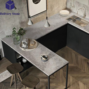 Yunfu nhà máy chất lượng cao tổng hợp thiết kế nhân tạo thạch anh đá nhà bếp đảo bảng băng ghế dự bị làm việc hàng đầu - Product Image 4