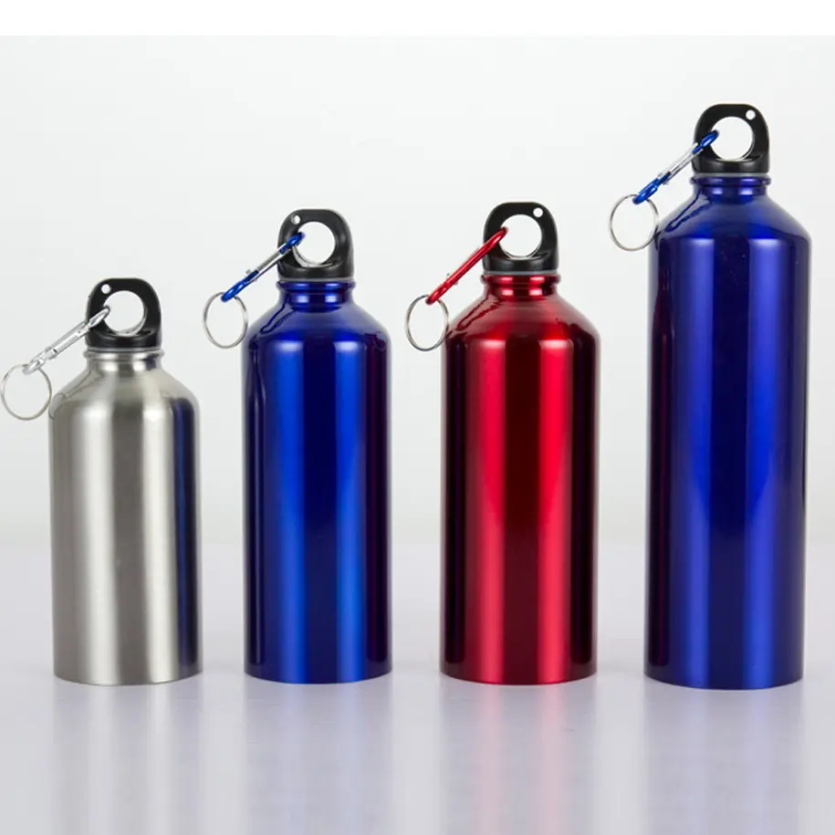 Jarra de agua para gimnasio al aire libre, botellas de agua sin BPA personalizadas con logotipo personalizado, regalos clásicos de Metal y aluminio, Unisex con accesorios de tapa