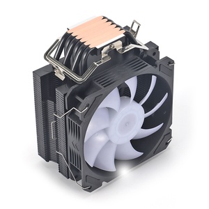 Enfriador de Radiador Universal para FM AM4 AM5, 6 Tubos de Calor de Cobre, Ventiladores de 120 mm, Negro Fresco ARgb, Radiador Refrigerado por CPU RGB - Product Image 2
