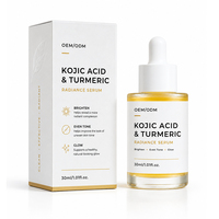 Sérum Visage Liquide Anti-rides Éclaircissant Personnalisé à l'Acide Kojique, Curcuma, Niacinamide et Vitamine E 30ml – Soin Visage OEM ODM Marque Privée